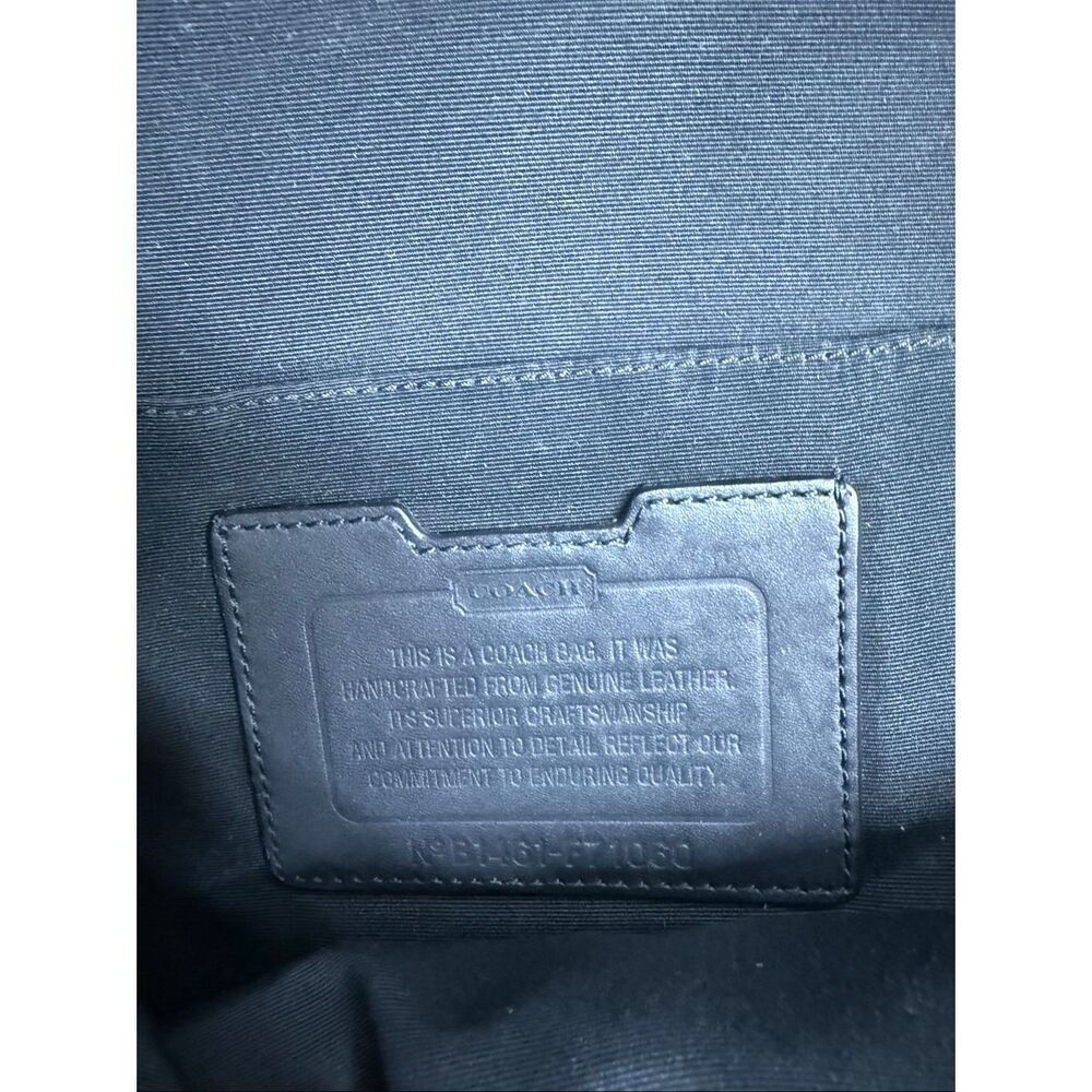 Genuine Leather Coach Backpack Black B1461-FT1060 - Picture 10 of 14